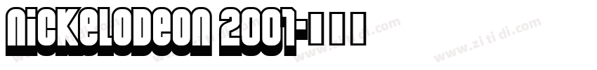 nickelodeon 2001字体转换